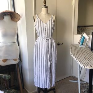 Striped jumpsuit